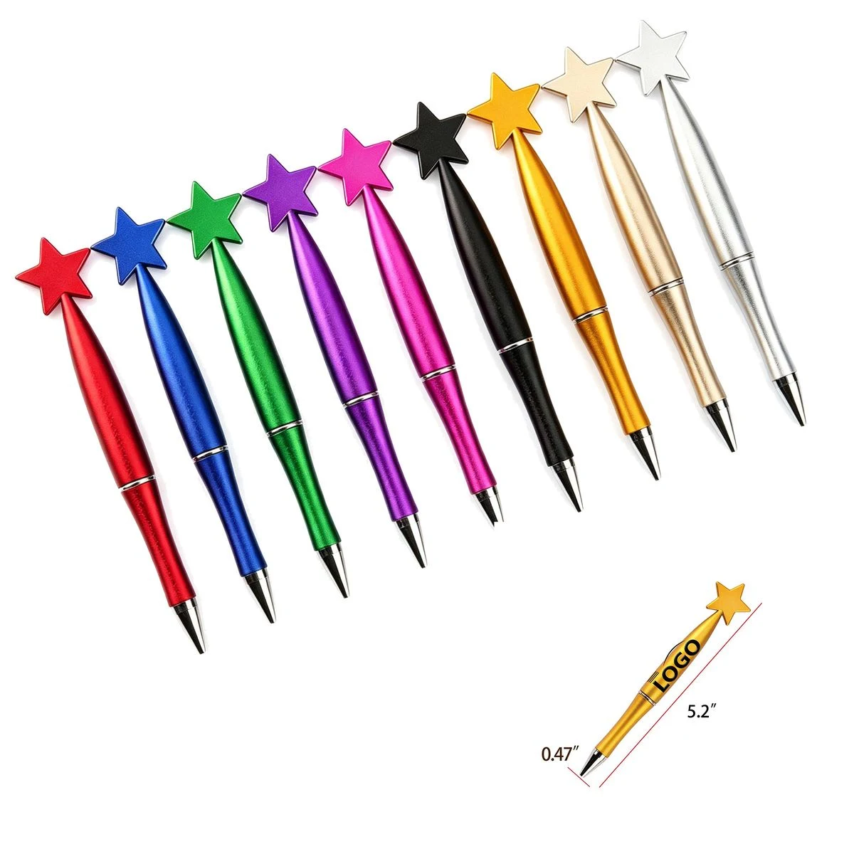 Star Pattern Custom Ballpoint Pen 1