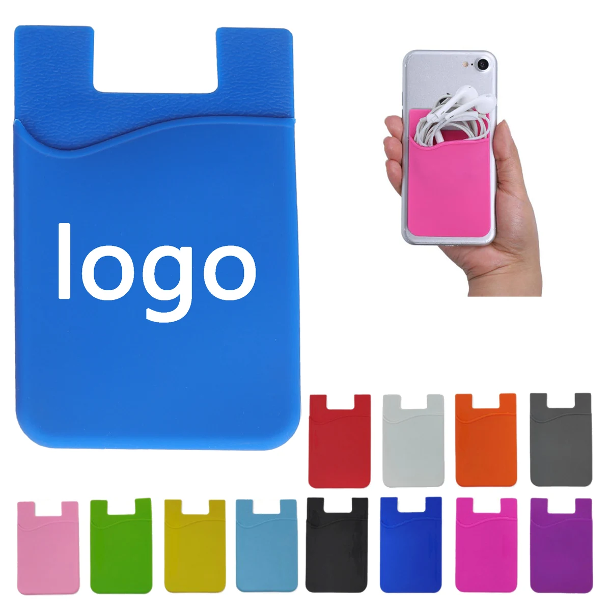 Gel Adherent Phone Card Sleeve 1