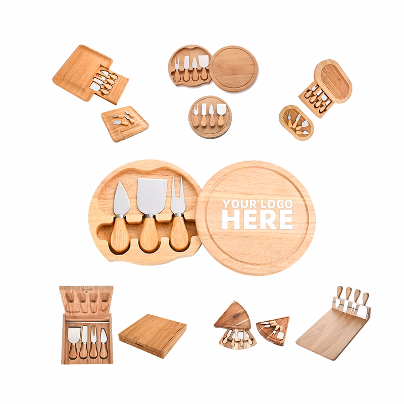 Round Cheese Board and Knife Set
