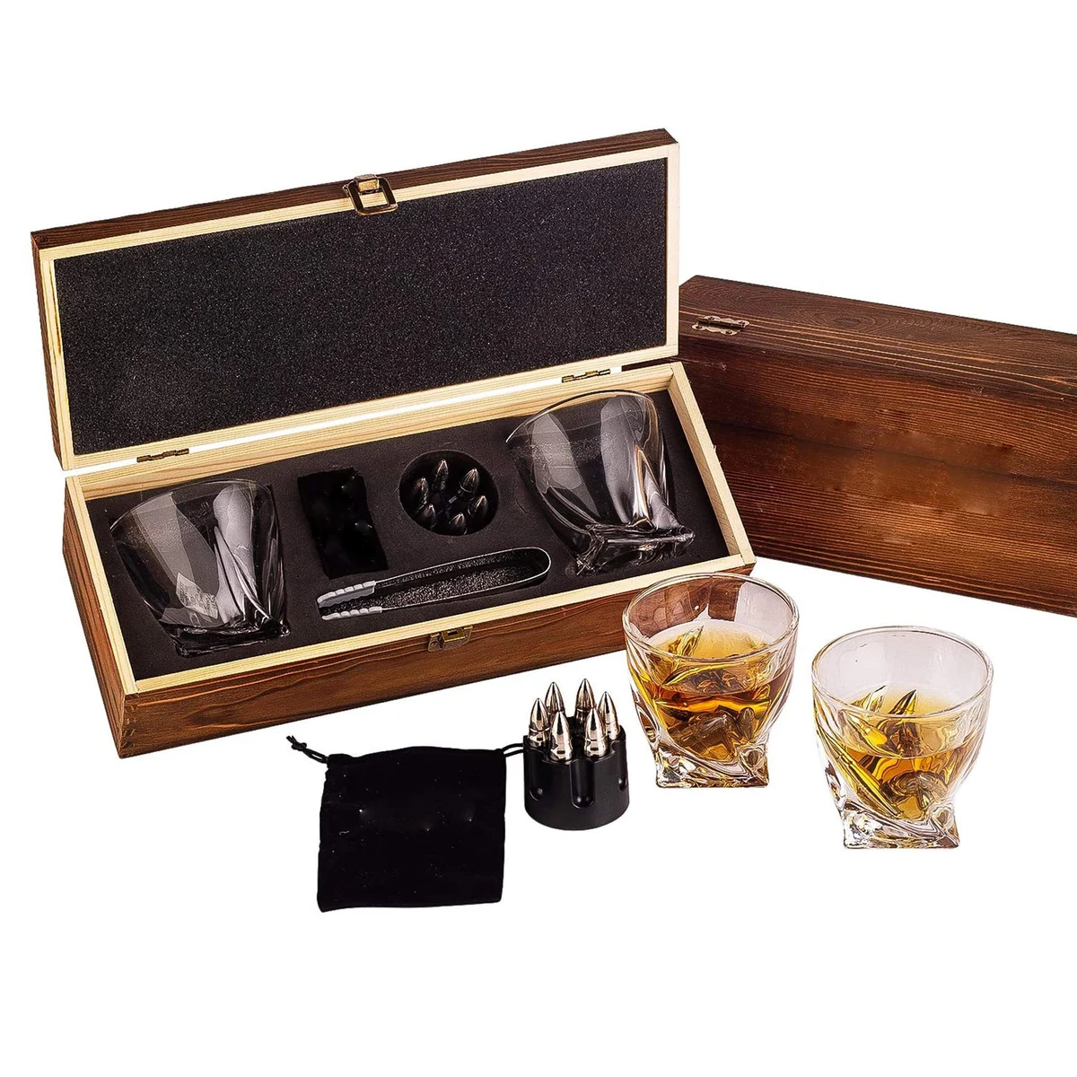 Whiskey Stones Gift Set for Men 1
