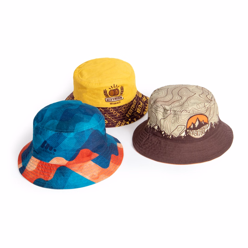 Reversible Cotton Bucket Hats