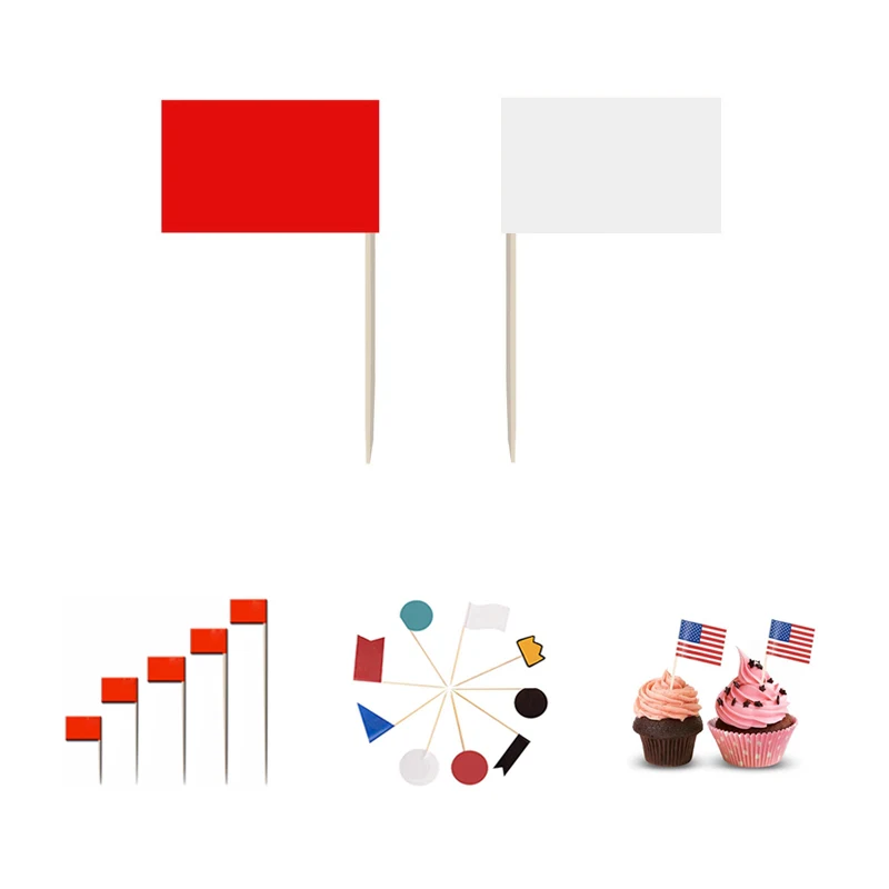 Custom Toothpick Flag With 2 1/2" Stick 1