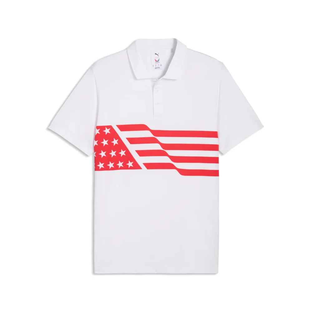 PUMA® Men's Volition Flag Golf Polo Shirt with UPF 40+ protection 1