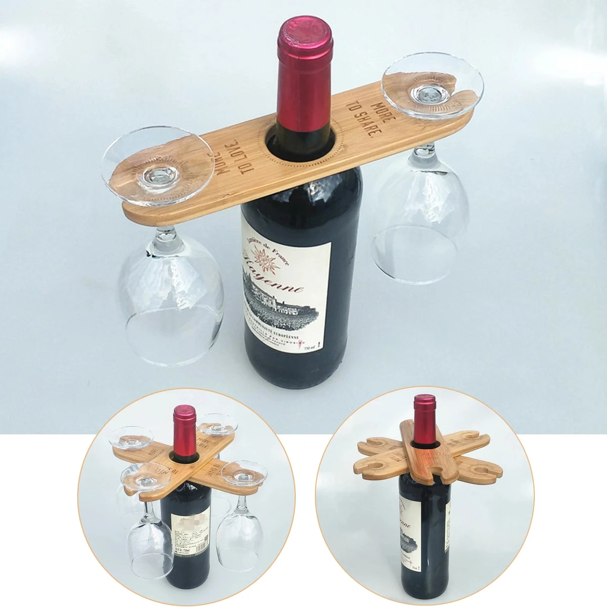 Wooden Wine Glass Holder 1