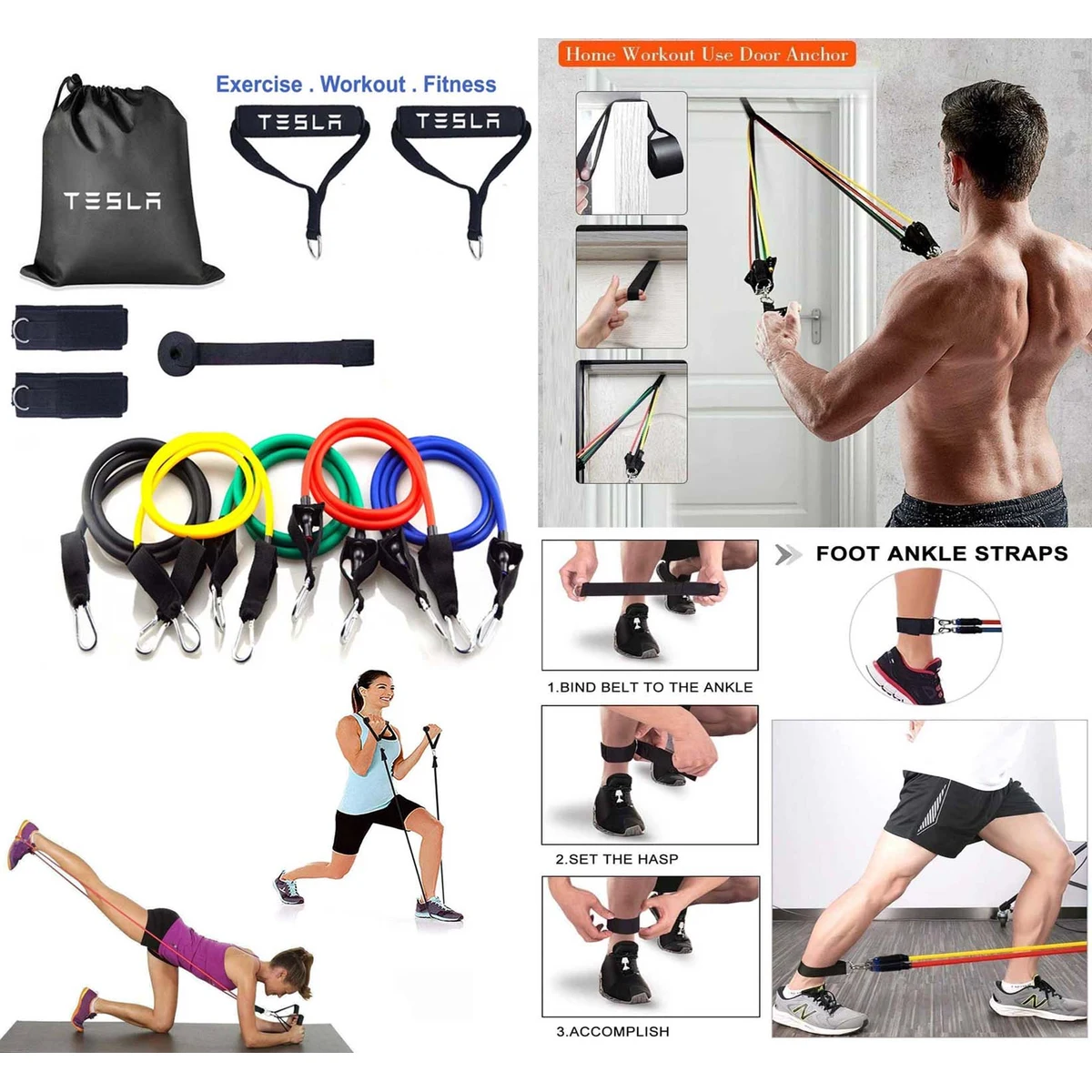 iBank ® Exercise Fitness Resistance Bands Set 1