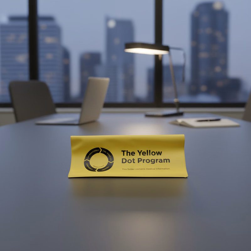 Foldover Insurance Document Holder