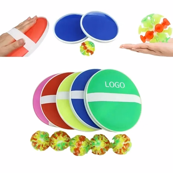 Colorful Suction Cup Ball Toy Set with Interactive Fun Game
