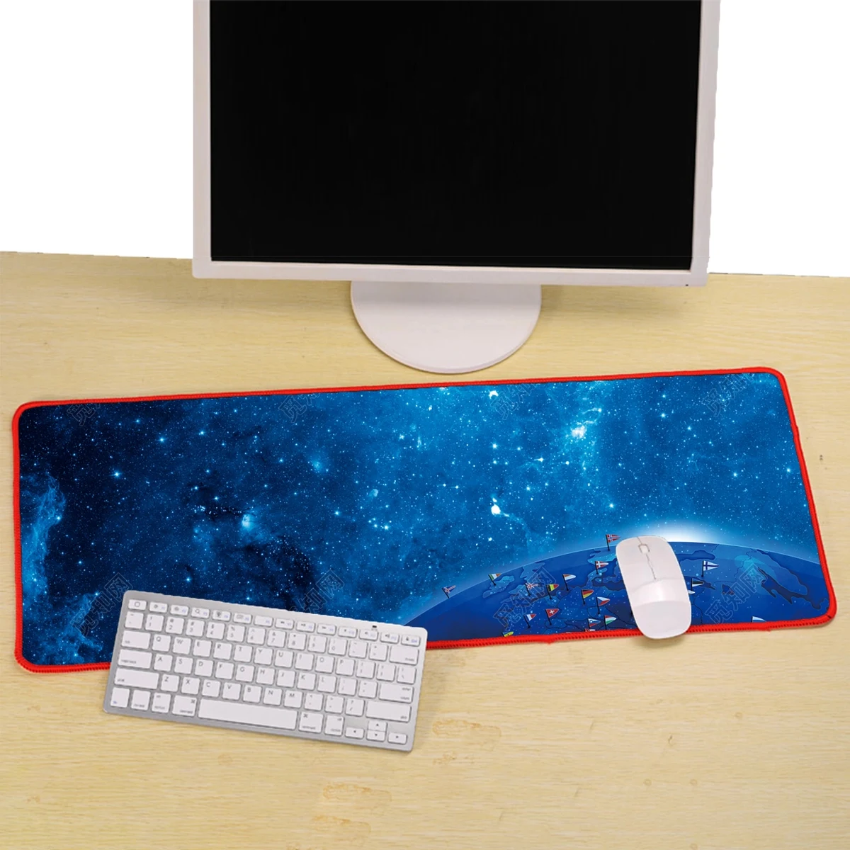 Oversized Gaming Mouse Pad with Stitched Edges 1
