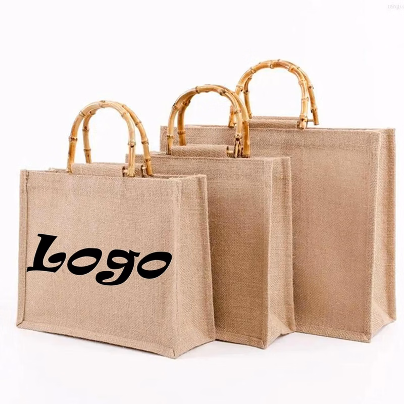 Large Jute Tote Bag