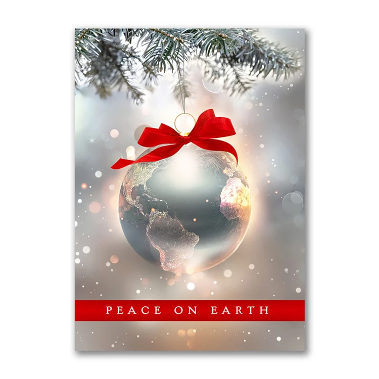 Peace Globe Holiday Card 1