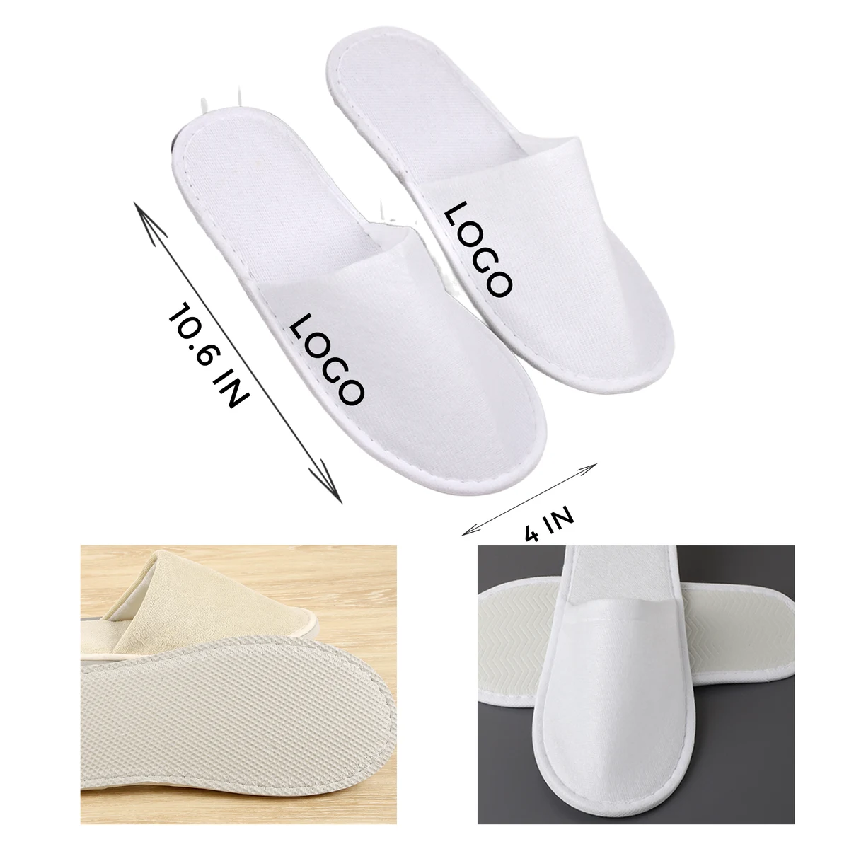 Clean and Hygienic Hotel Brushed Fabric Slippers 1
