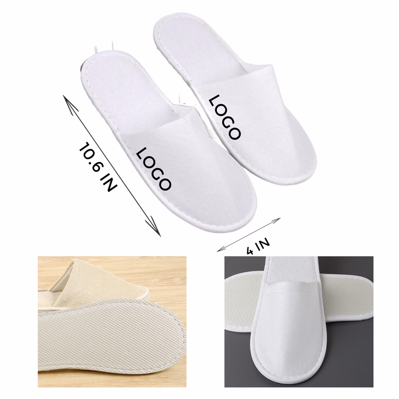 Clean and Hygienic Hotel Brushed Fabric Slippers