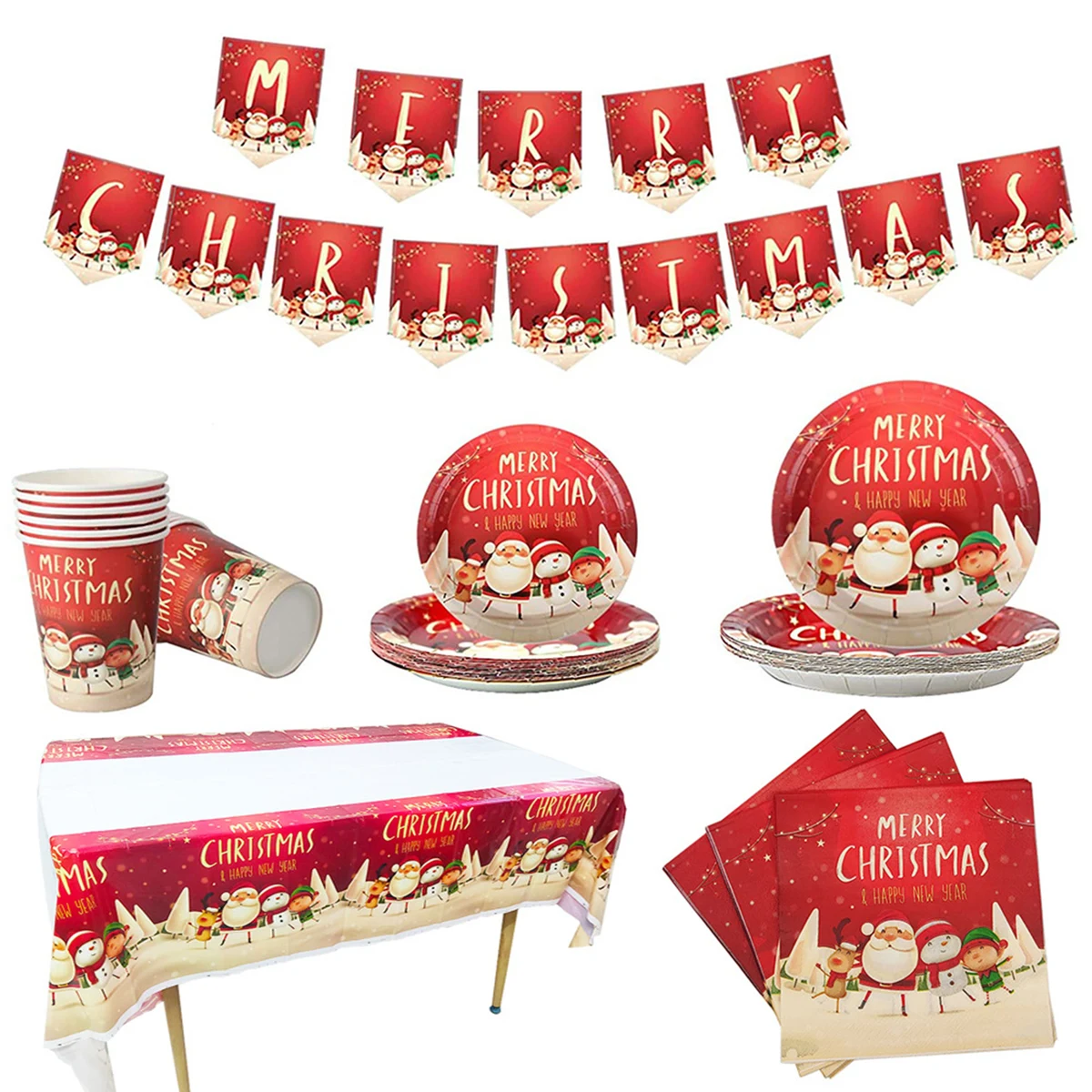 Christmas Party Dinnerware Set 1