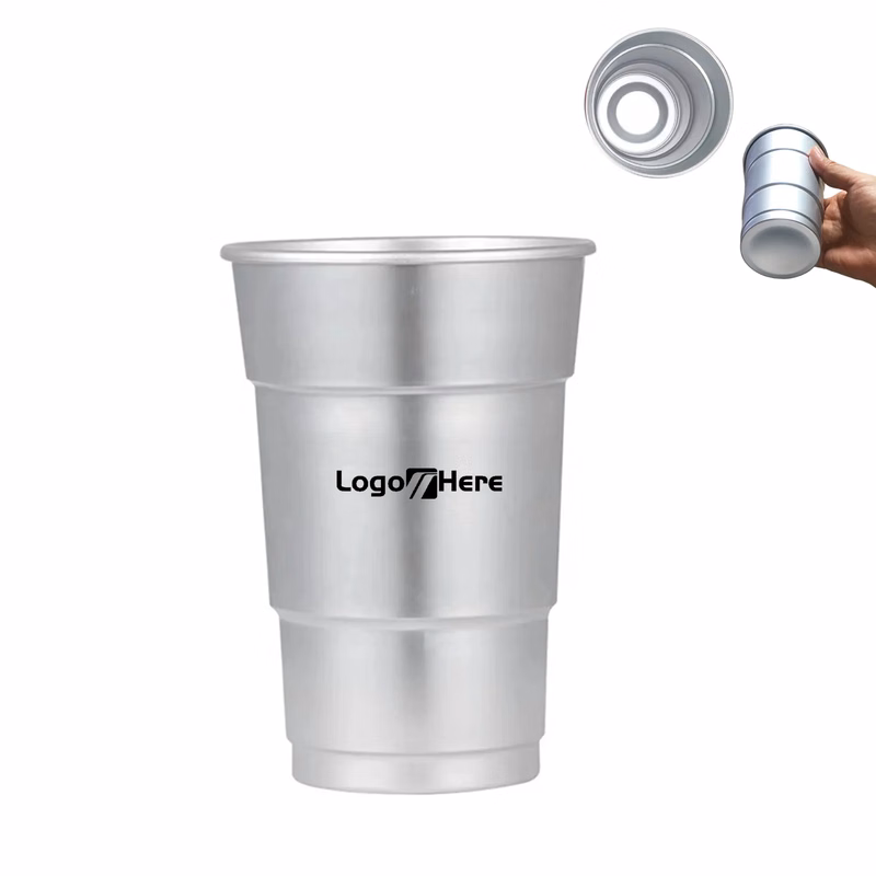 16oz Recyclable Aluminum Cup MOQ 50pcs