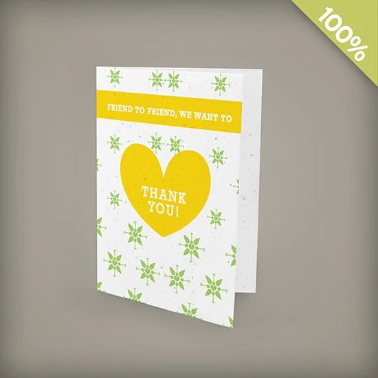 Single-Sided Small Plantable Greeting Cards 1