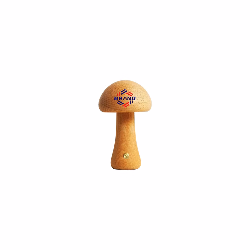 Natural Oak Wood Mushroom-shaped Night Light