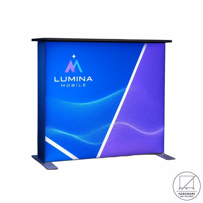 Replacement Graphics one side only for Backlit LED Light Box SEG Floor Counter Kit, NO SETUP CHARGE