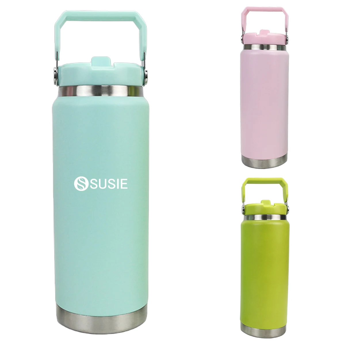 27Oz Double Wall Insulated Stainless Steel Tumbler W/ Lid 1