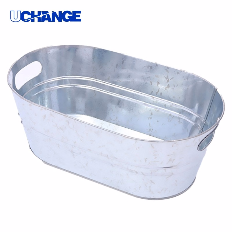 Galvanized Steel Oval Beverage Tub Bucket