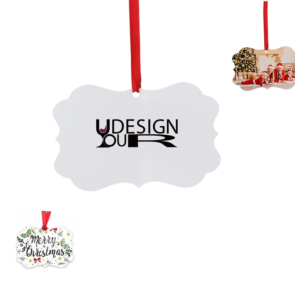 Frame Aluminum Double Sided Christmas Ornament MOQ100 1