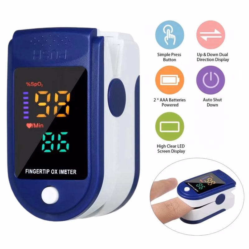 Fingertip Pulse Oximeter Blood Oxygen Saturation Monitor