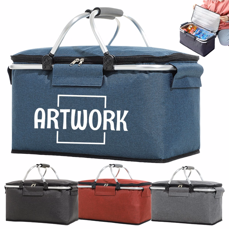 Portable Cooler Picnic Basket