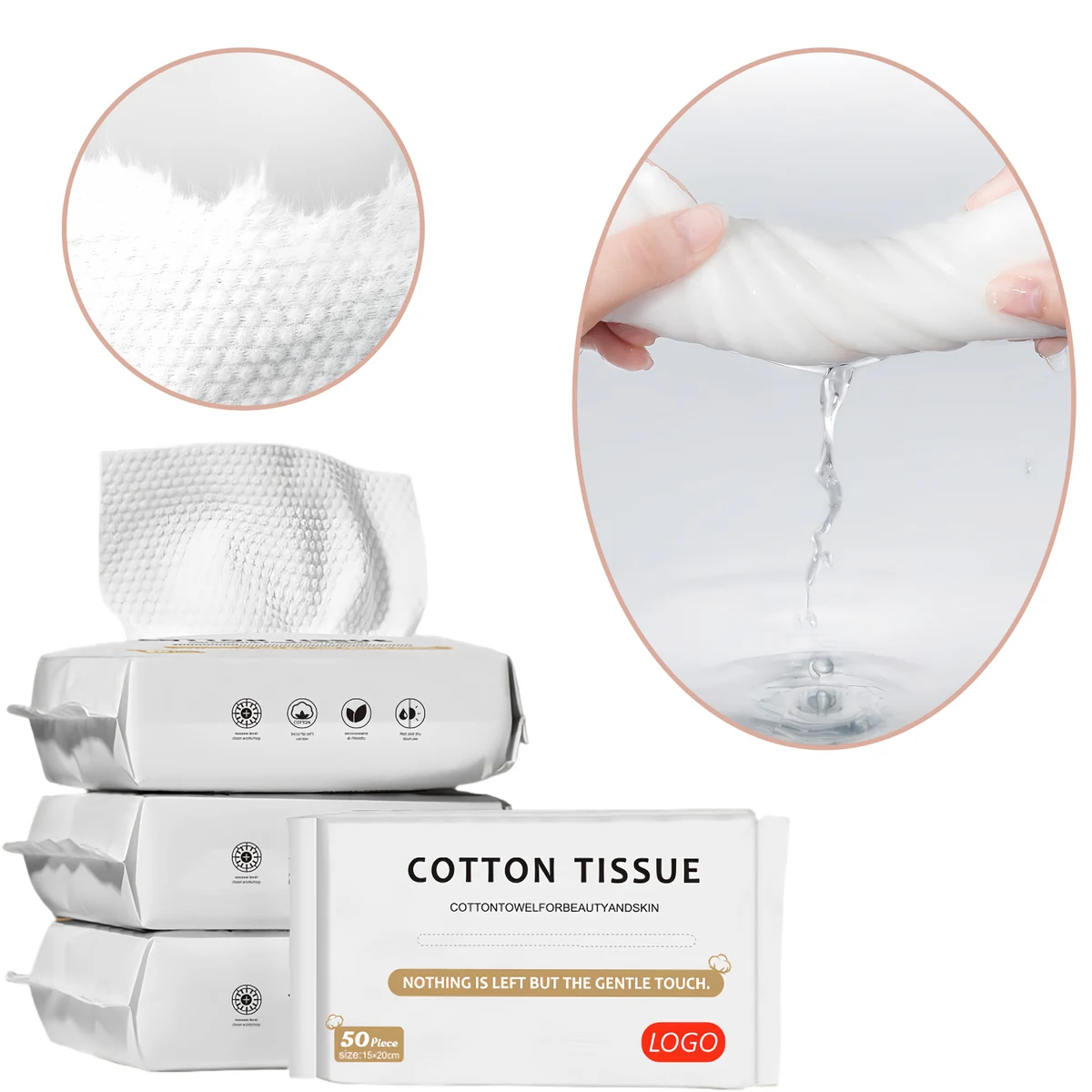 Pearl-pattern Disposable Face Towels 1