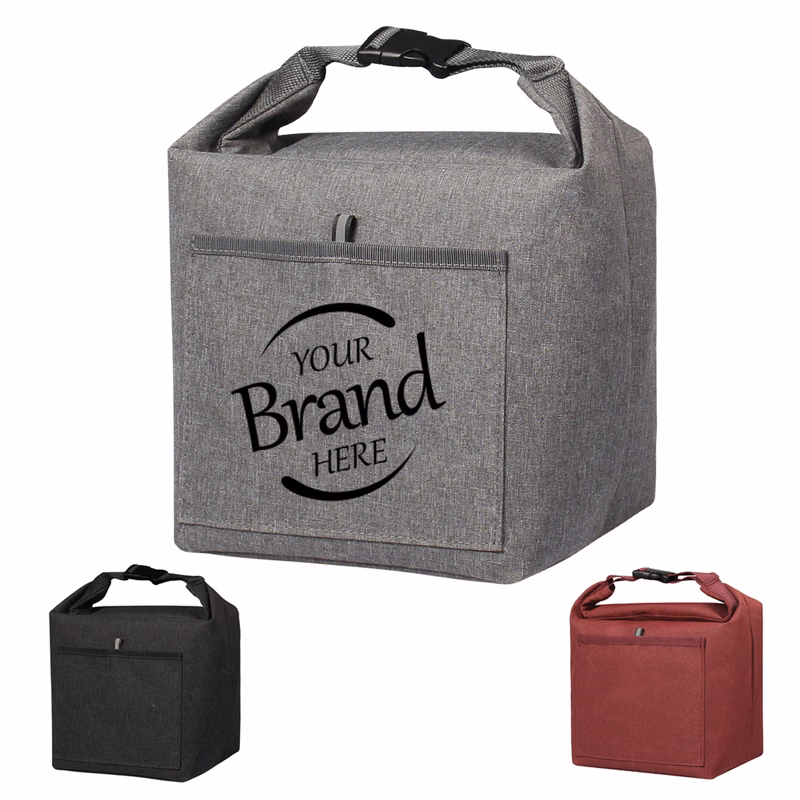 Roll-Top Insulated Lunch Tote Bag