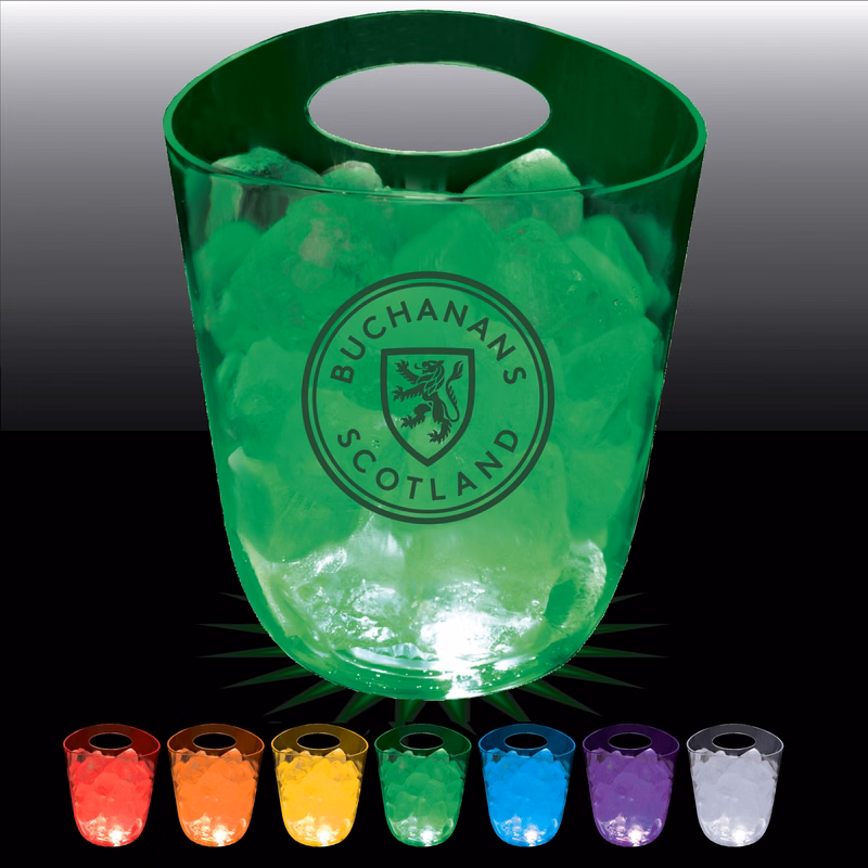 125oz Lites Up Plastic Champagne Ice Bucket with Handle