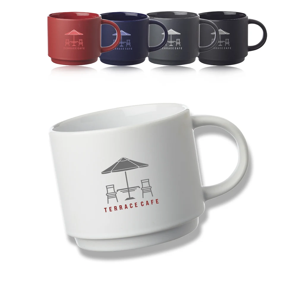 14 oz. Stackable Ceramic Mug 1