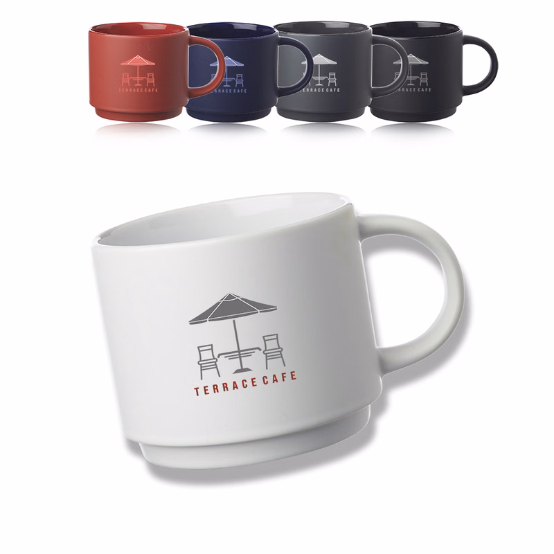 14 oz. Stackable Ceramic Mug