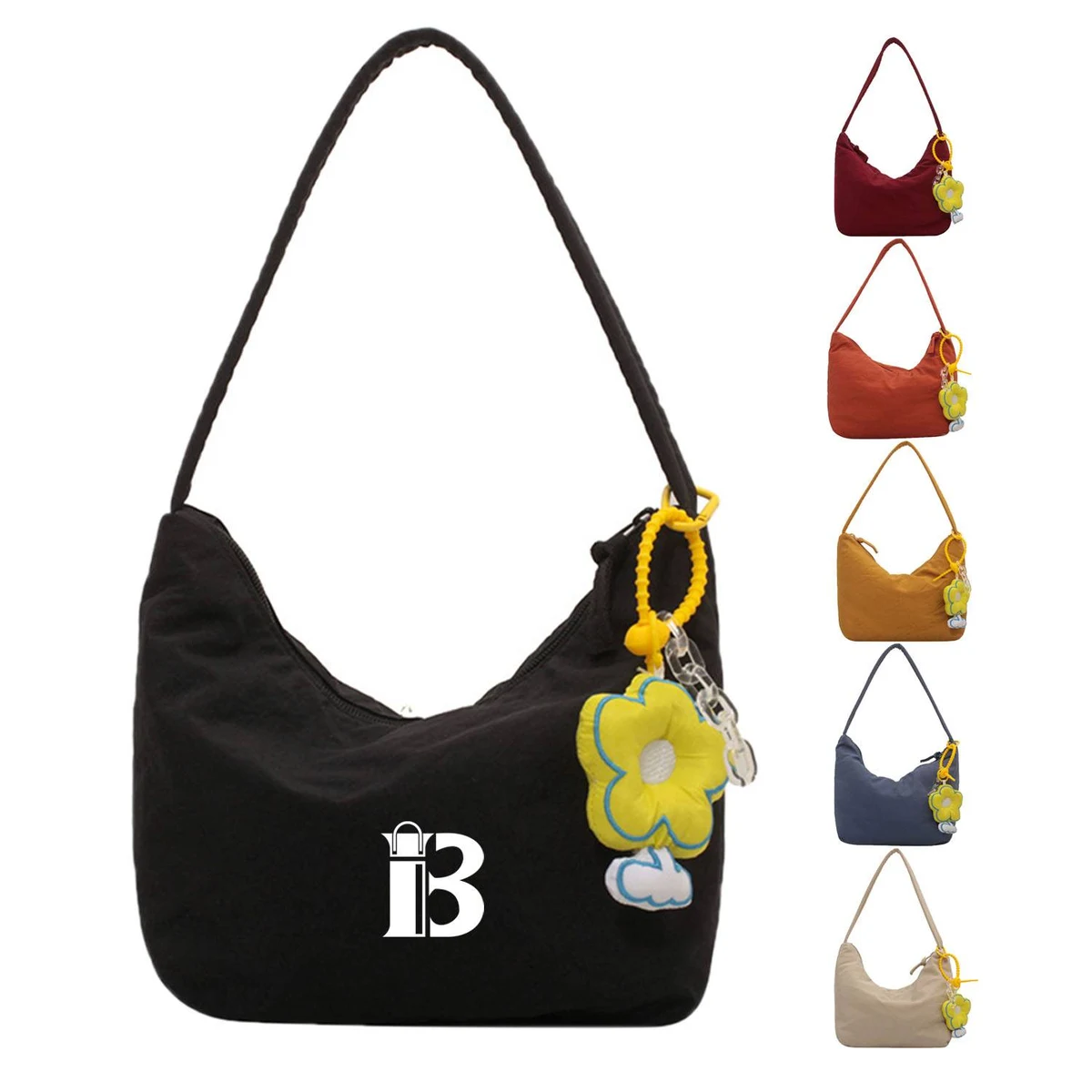 Large capacity nylon fabric women's Tote bag, custom tote bag with logo imprint 1