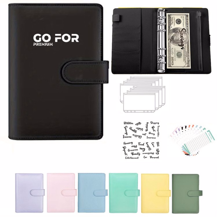 A6 PU Leather Budget Binder