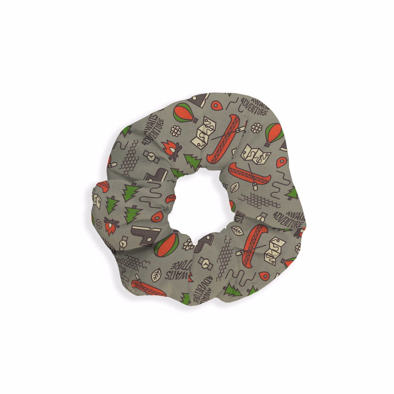 Premium Soft-Touch Knit Full-Color Scrunchie