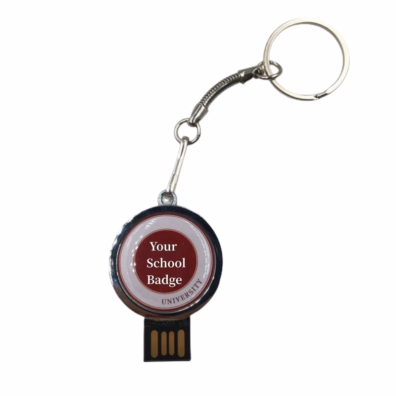 Metal Swivel USB drive for School Anniversary/Graduation Day