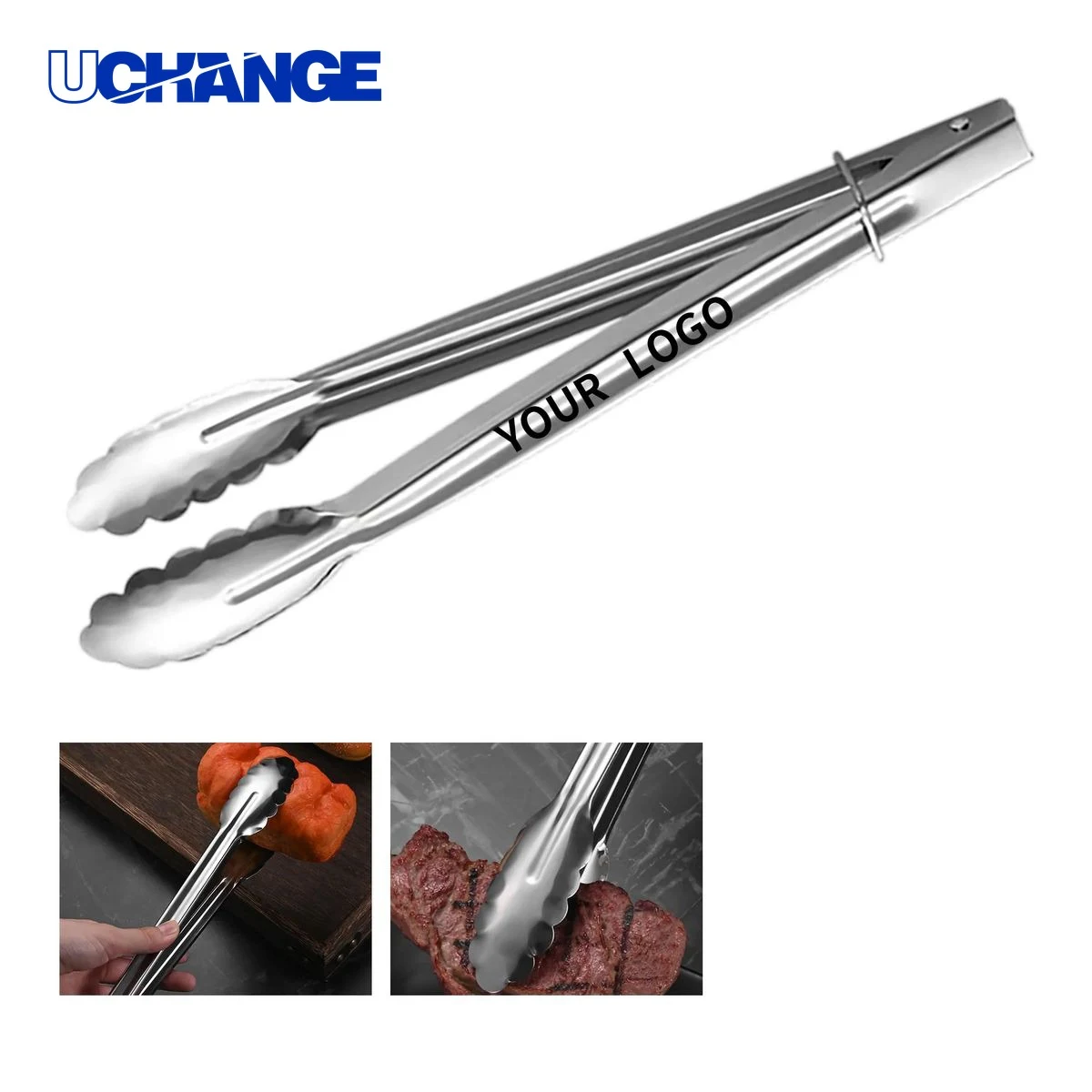 Durable Stainless Steel BBQ Tongs 1
