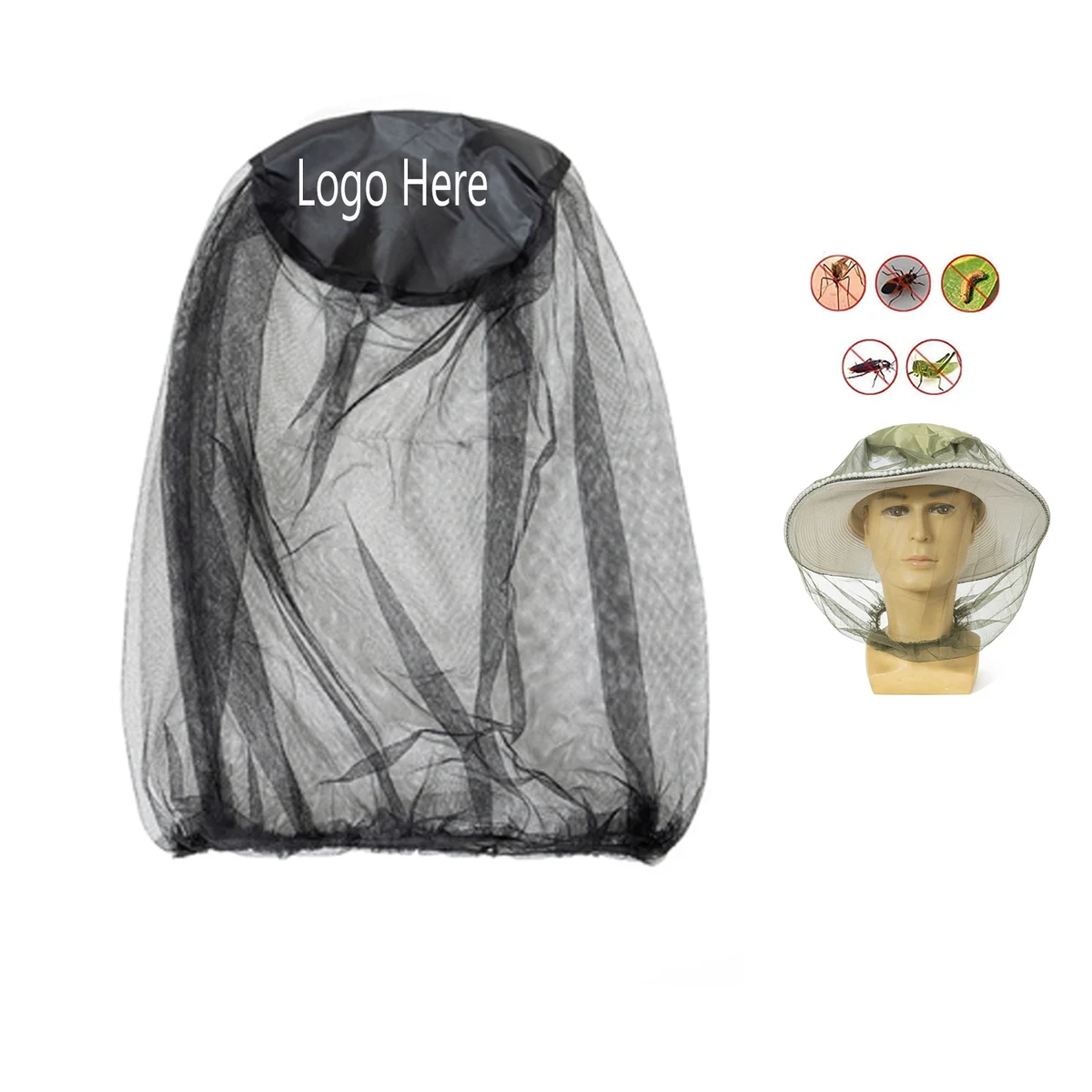 Lightweight Mosquito Head Net Mesh 1
