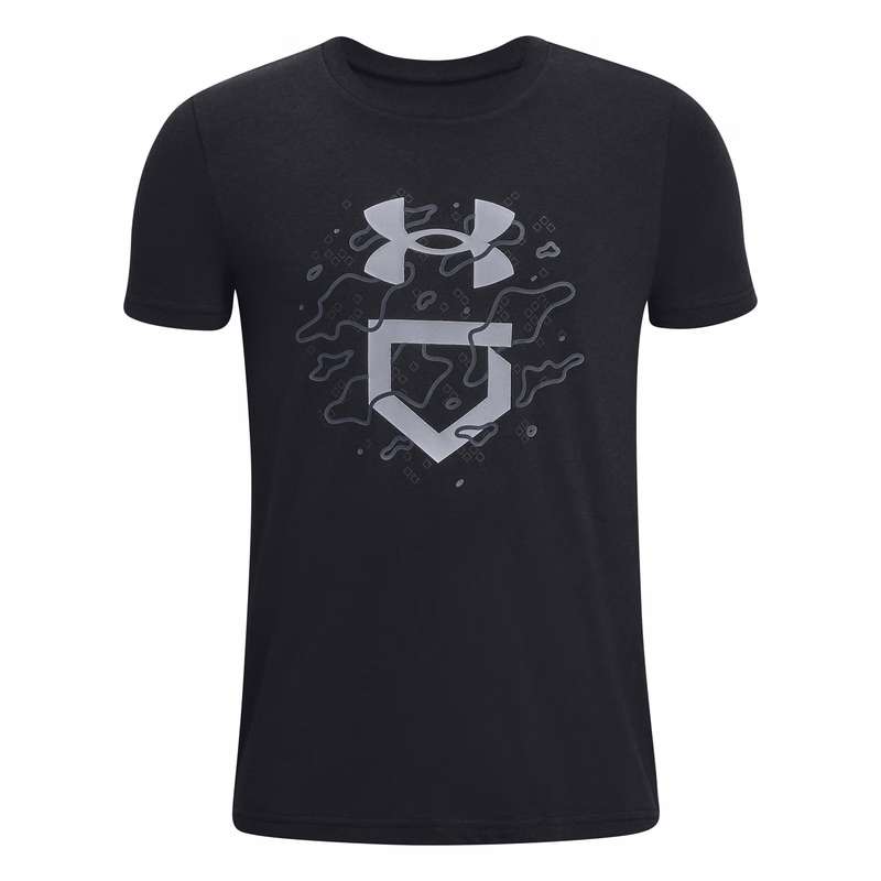 UA Baseball Camo Logo Boys' Short Sleeve
