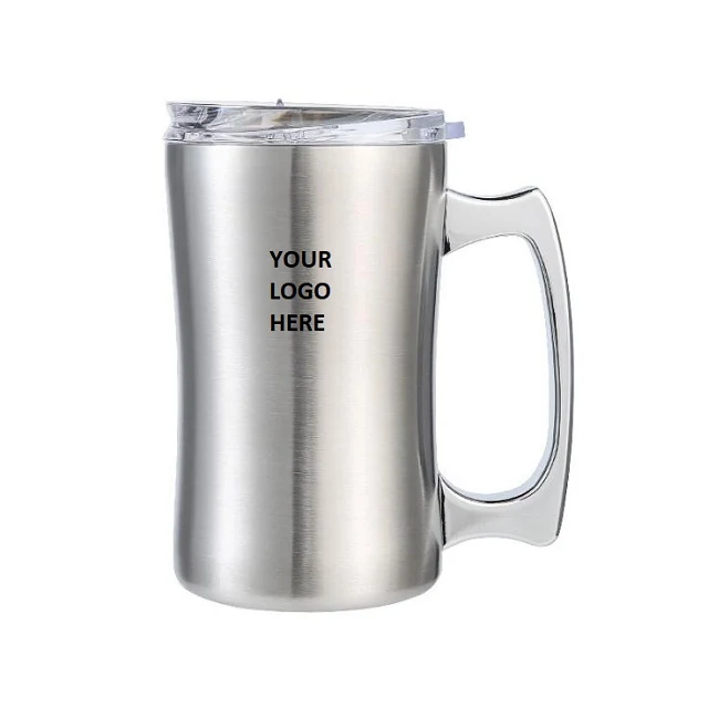 Beer & Coffee Stainless Steel Mug 18 oz 1