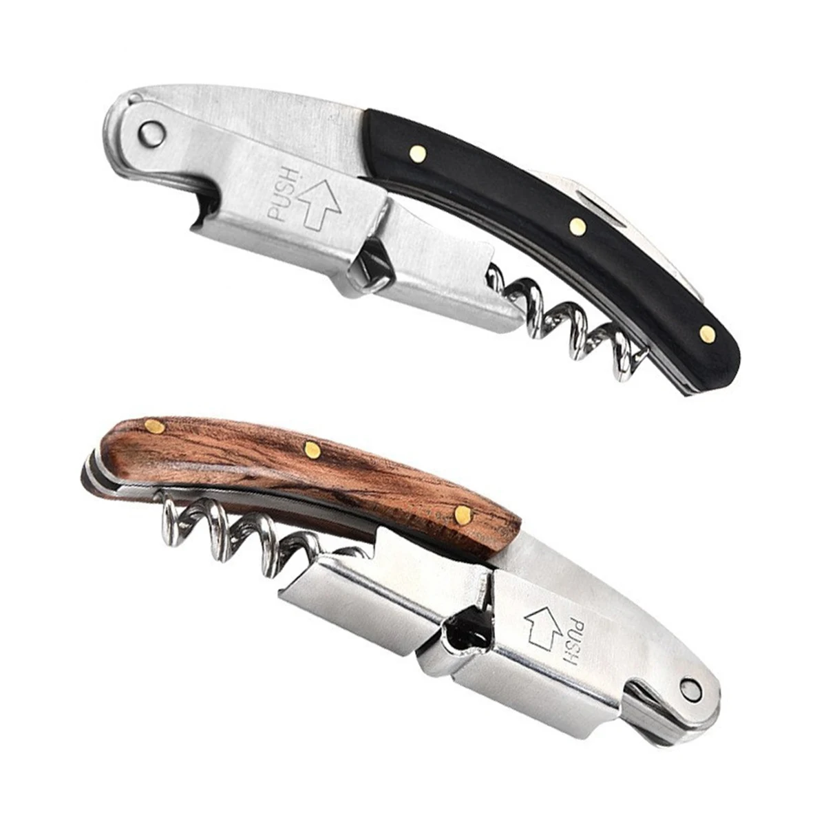 3-in-1 Corkscrew and Bottle Opener with Serrated Knife 1