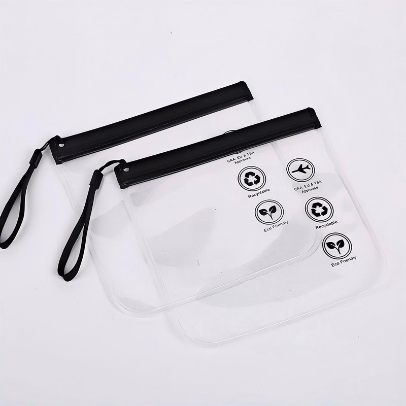Transparent self-sealing packaging bag