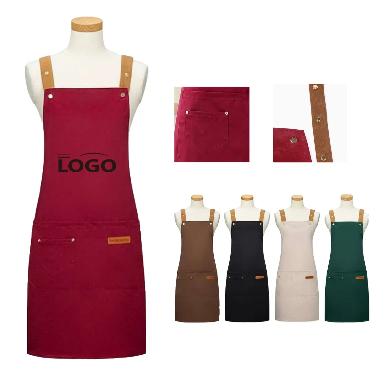 Polyester Waterproof Oilproof Work Apron 1