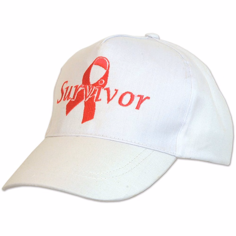 Breast Cancer Survivor Caps - Pink & White