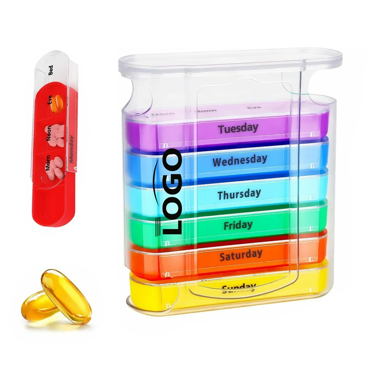 7-Day Pill Box ?C Compact Weekly Storage Solution 1