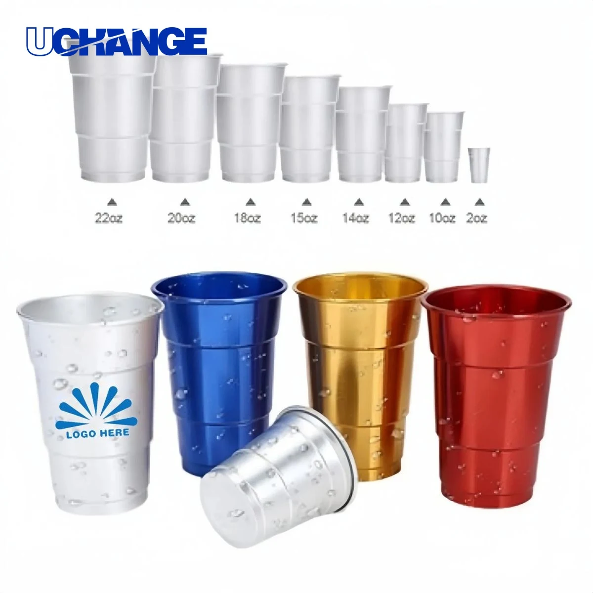 Recyclable Aluminum Party Cup Container (16oz) 1