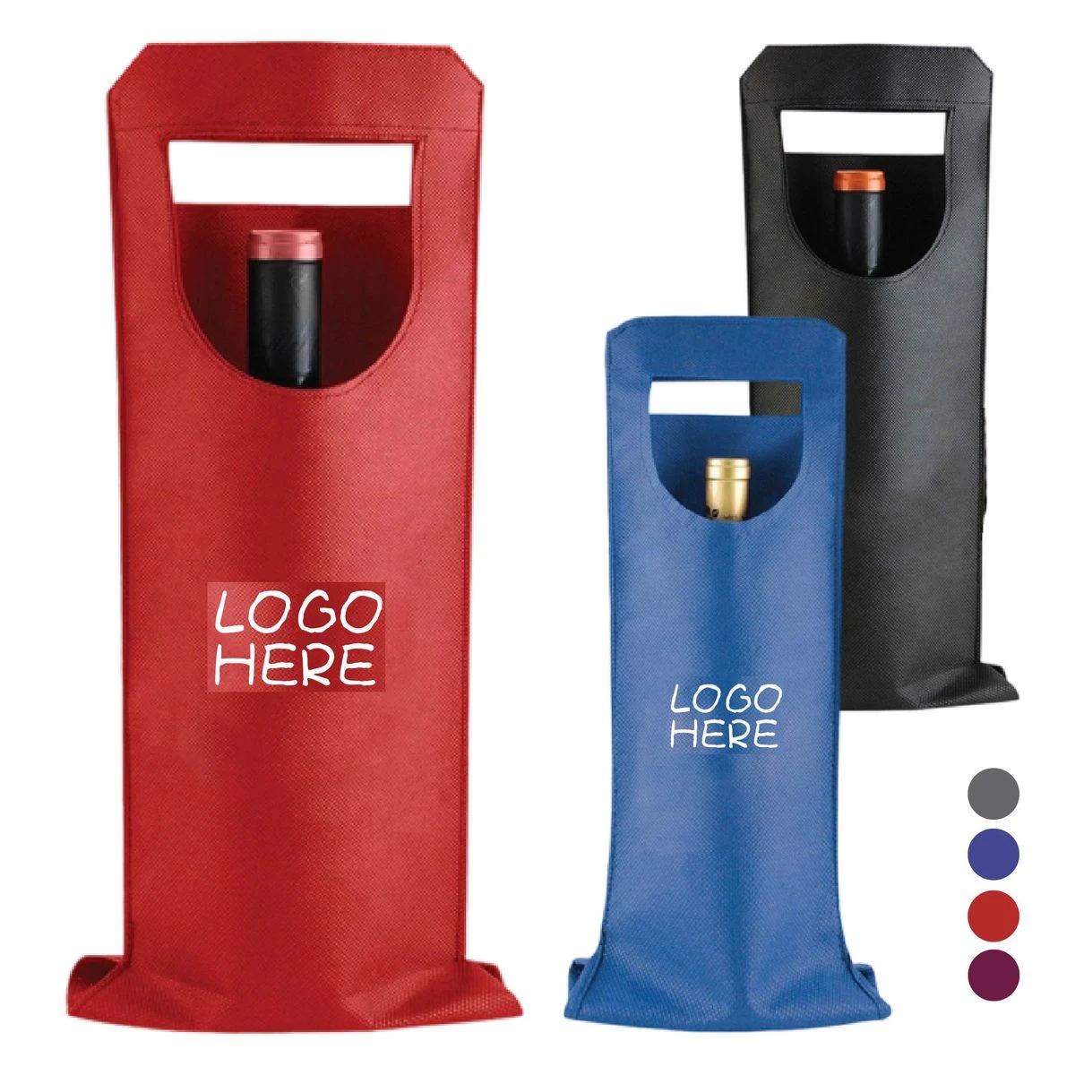 100 GSM Wine Gift Bag Durable Paper Bottle Gift Bag 1