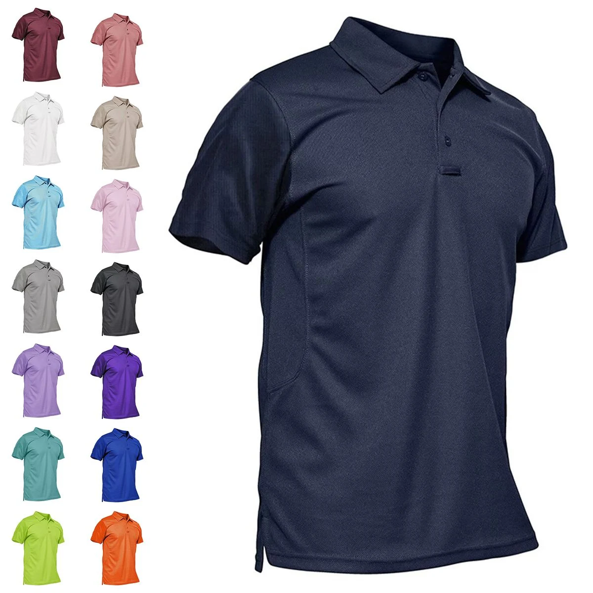 Men's Polo Shirt Quick Dry Performance Short 1