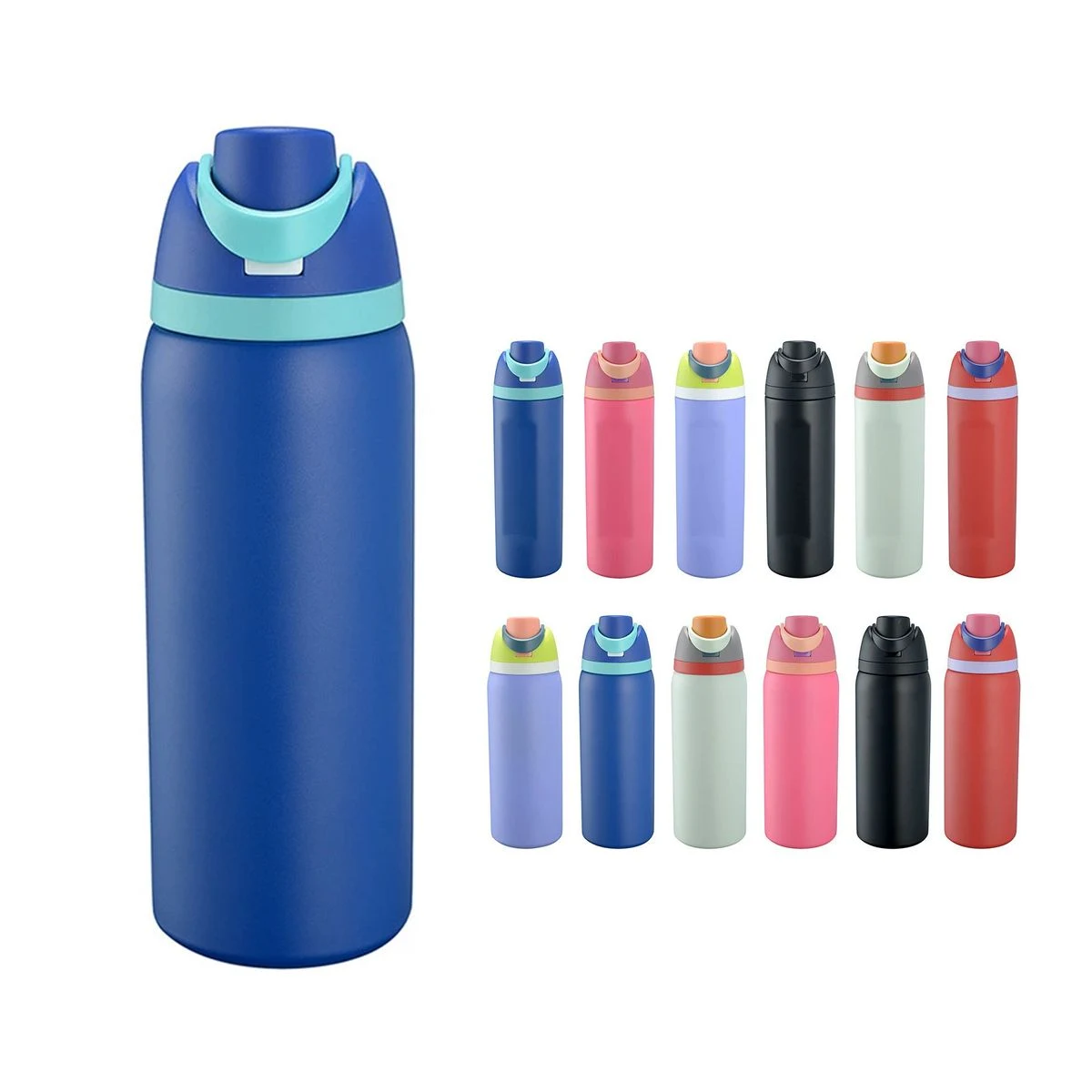 Stainless Steel Water Bottle with Straw 1