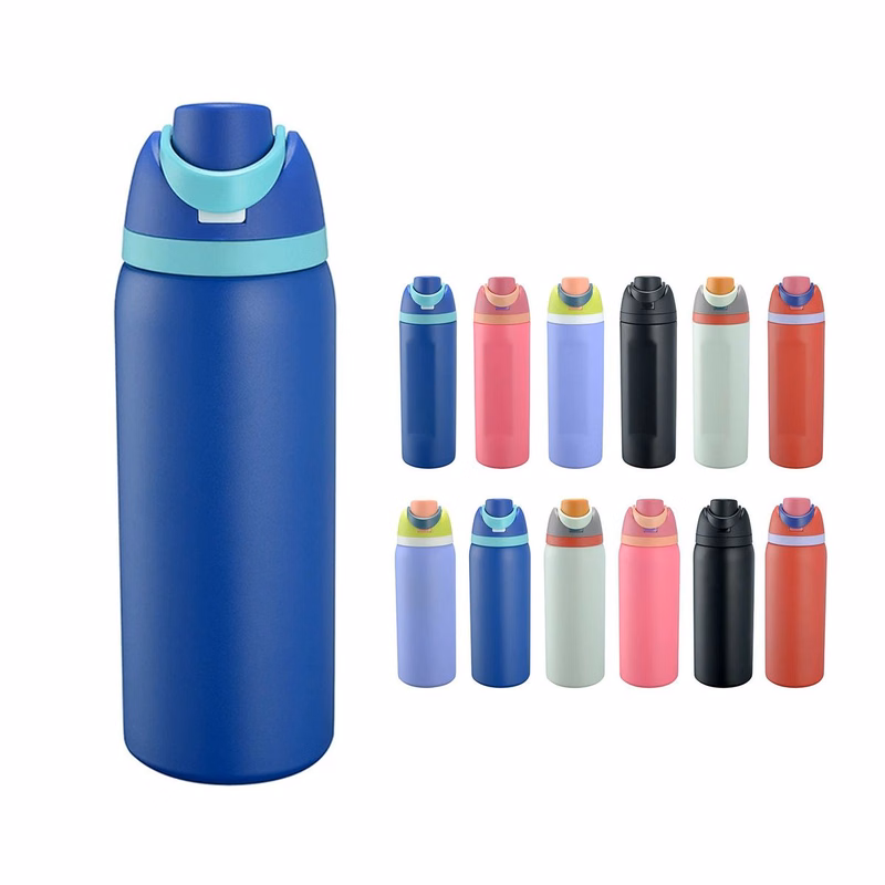 Stainless Steel Water Bottle with Straw
