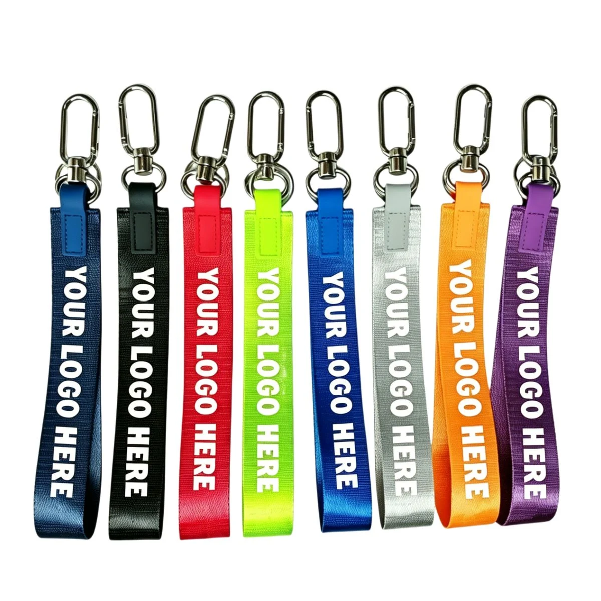 Nylon Wristlet Strap With Metal Clip Carabiner 1